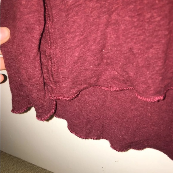 Free People Maroon Blouse - Picture 3 of 4